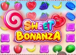 Casino Sweet Bonanza game with colorful candies and fruits.  8888 Casino Online